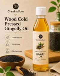 Wood Cold-Pressed Sesame Oil | Gingelly Oil
