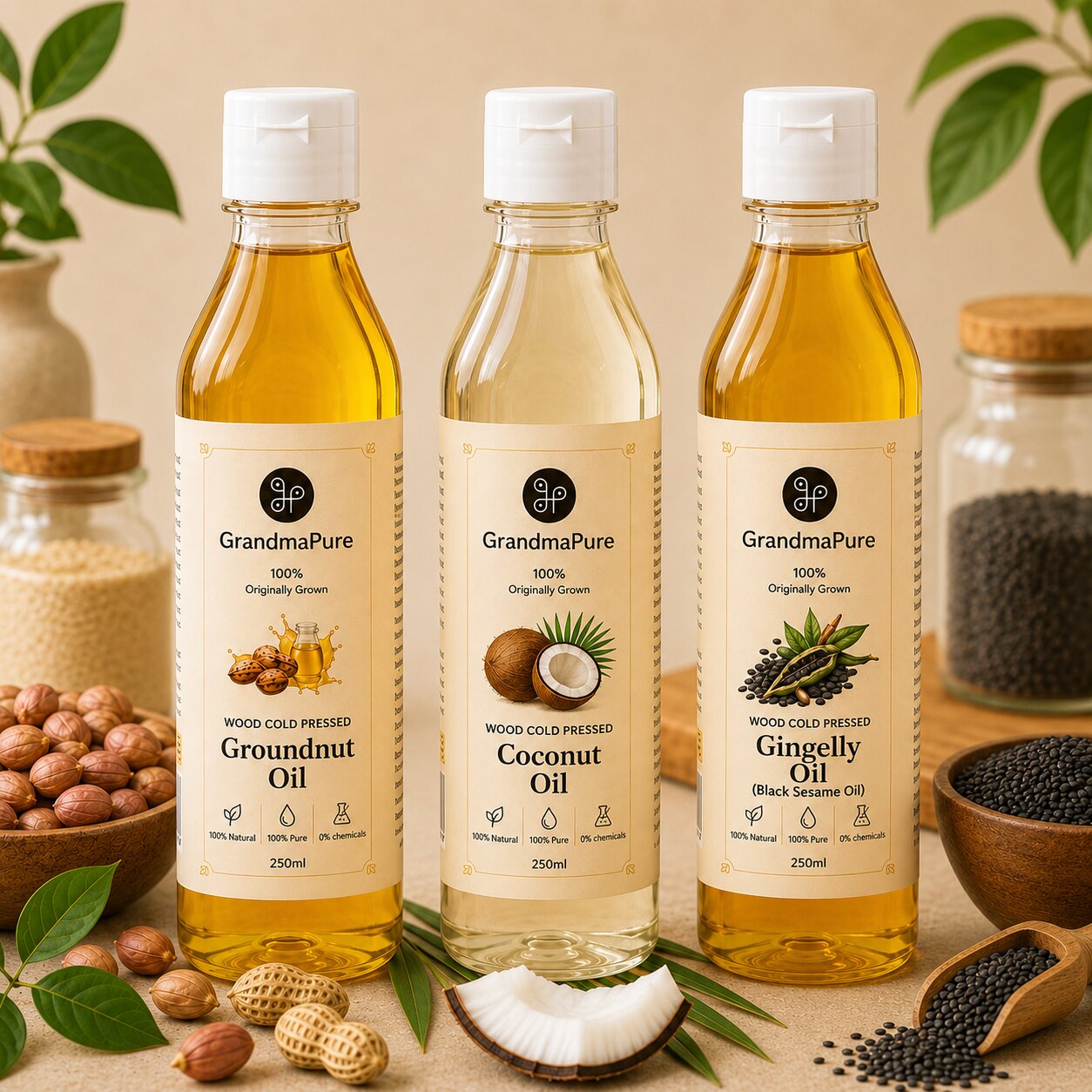 GrandmaPure cold pressed oils